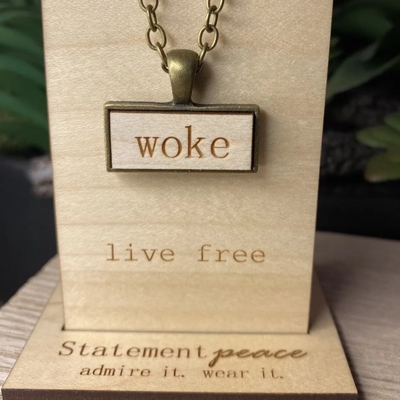 HANDMADE Necklace Artisan WOKE Wood Pendant BOHO Statement Organic Eco Friendly - Picture 2 of 4